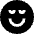 Smiley Calm Icon from Sharp Solid Set