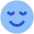 Smiley Calm Icon from Plump Flat Set