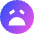 Smiley Devastated Icon from Sharp Gradient Set