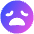 Smiley Devastated Icon from Plump Gradient Set