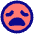 Smiley Devastated Icon from Plump Pop Set