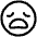 Smiley Devastated Icon from Plump Line Set