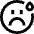 Smiley Drop Icon from Sharp Line Set