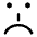 Smiley Emoticon Sad Icon from Core Line Set