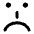 Smiley Emoticon Sad Icon from Core Remix Set