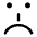 Smiley Emoticon Sad Icon from Core Line Set