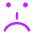 Smiley Emoticon Sad Icon from Core Neon Set