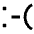 Smiley Emoticon Sad Icon from Sharp Solid Set