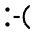 Smiley Emoticon Sad Icon from Plump Line Set