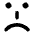 Smiley Emoticon Sad Icon from Core Solid Set