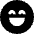 Smiley Excited Icon from Sharp Solid Set