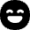 Smiley Excited Icon from Flex Solid Set