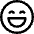 Smiley Excited Icon from Core Line Set