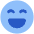 Smiley Excited Icon from Plump Flat Set