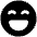 Smiley Excited Icon from Plump Solid Set