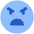 Smiley Extremely Dissatisfied Icon from Plump Flat Set