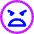 Smiley Extremely Dissatisfied Icon from Core Neon Set
