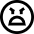 Smiley Extremely Dissatisfied Icon from Sharp Line Set