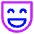 Smiley Face Laugh Icon from Core Neon Set