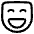 Smiley Face Laugh Icon from Plump Line Set