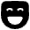 Smiley Face Laugh Icon from Plump Solid Set