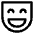 Smiley Face Laugh Icon from Core Line Set