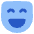 Smiley Face Laugh Icon from Plump Flat Set
