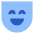 Smiley Face Laugh Icon from Sharp Flat Set