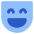 Smiley Face Laugh Icon from Core Flat Set