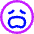 Smiley Frustrated Icon from Core Neon Set