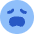 Smiley Frustrated Icon from Core Flat Set