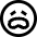 Smiley Frustrated Icon from Sharp Line Set