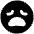 Smiley Frustrated Icon from Plump Solid Set