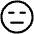 Smiley Indiferent Icon from Plump Line Set