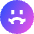 Smiley Nauseas Icon from Sharp Gradient Set