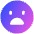 Smiley Sad Icon from Plump Gradient Set