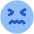 Smiley Stressed Icon from Plump Flat Set
