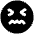 Smiley Stressed Icon from Plump Solid Set