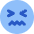 Smiley Stressed Icon from Core Flat Set