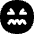 Smiley Stressed Icon from Flex Solid Set