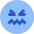 Smiley Stressed Icon from Sharp Flat Set
