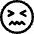 Smiley Stressed Icon from Core Line Set