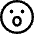 Smiley Surprised Icon from Core Line Set