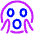 Smiley Very Shocked Icon from Plump Neon Set