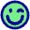 Smiley Wink Icon from Plump Pop Set