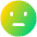 Straight Face Icon from Plump Gradient Set