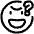 Wtf Smiley Icon from Plump Line Set
