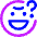 Wtf Smiley Icon from Core Neon Set