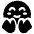 Emoji Smiling Face Open Hands Icon from Ultimate Bold Set