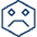 Smiley Frown 2 Icon from Cyber Line Set